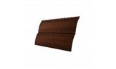 Сайдинг металлический Grand Line 0,45 Блок-хаус new Print Elite Choco Wood