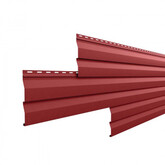 Сайдинг металлический МП Корабельная доска 0.4 мм ПЭ RAL 3011 Коричнево-красный