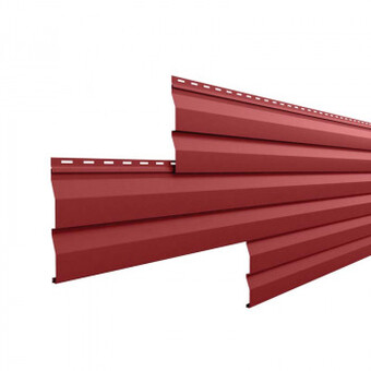 Сайдинг металлический МП Корабельная доска 0.45 мм ПЭ RAL 3011 Коричнево-красный