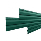 Сайдинг металлический МП Корабельная доска 0.4 мм ПЭ RAL 6005 Зеленый мох
