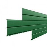 Сайдинг металлический МП Lбрус 0.45 мм ПЭ RAL 6002 Зеленый лист